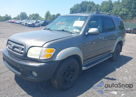 2004 Toyota Sequoia Sr5 V8 из США, поврежденный, VIN 5TDBT44A14S222737